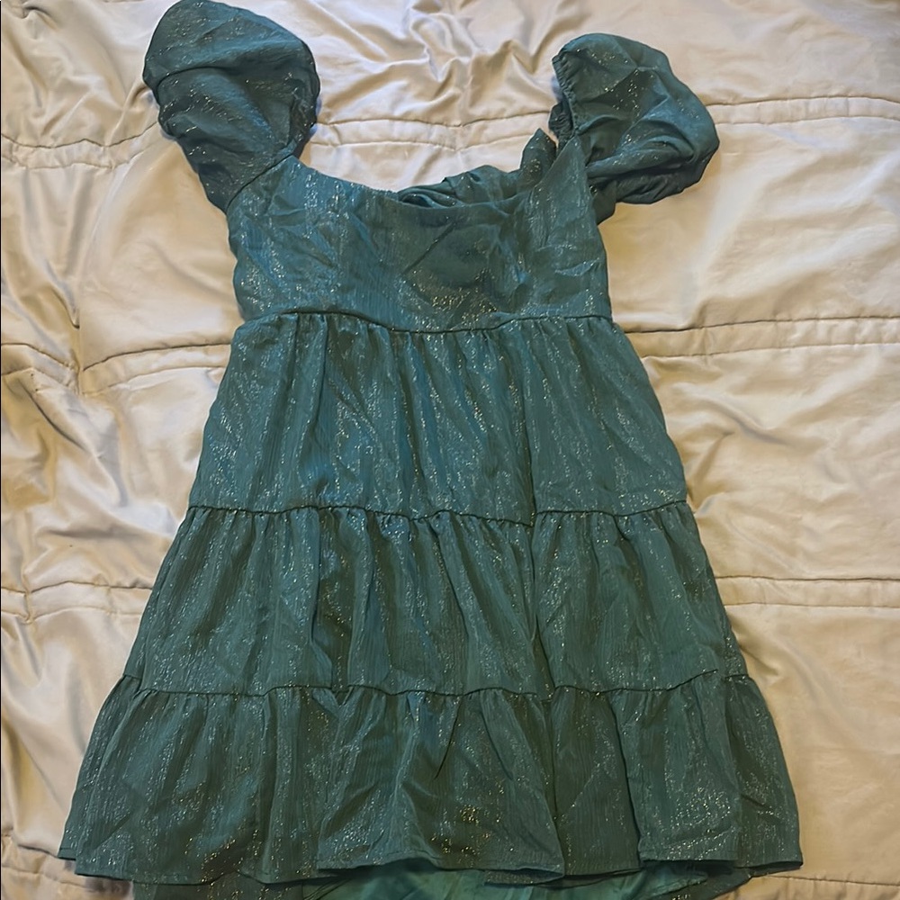Elegant Teal Dress